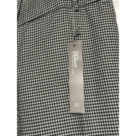Ann Taylor Loft, Women's Marissa Straight Pants (2),Houndstooth & Blue Plaid, 00 - Picture 2 of 8